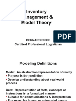 Inventory Management & Model Theory: Bernard Price Certified Professional Logistician