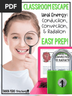 Digital Classroom Escape: Heat Energy: Conduction, Convection, & Radiation