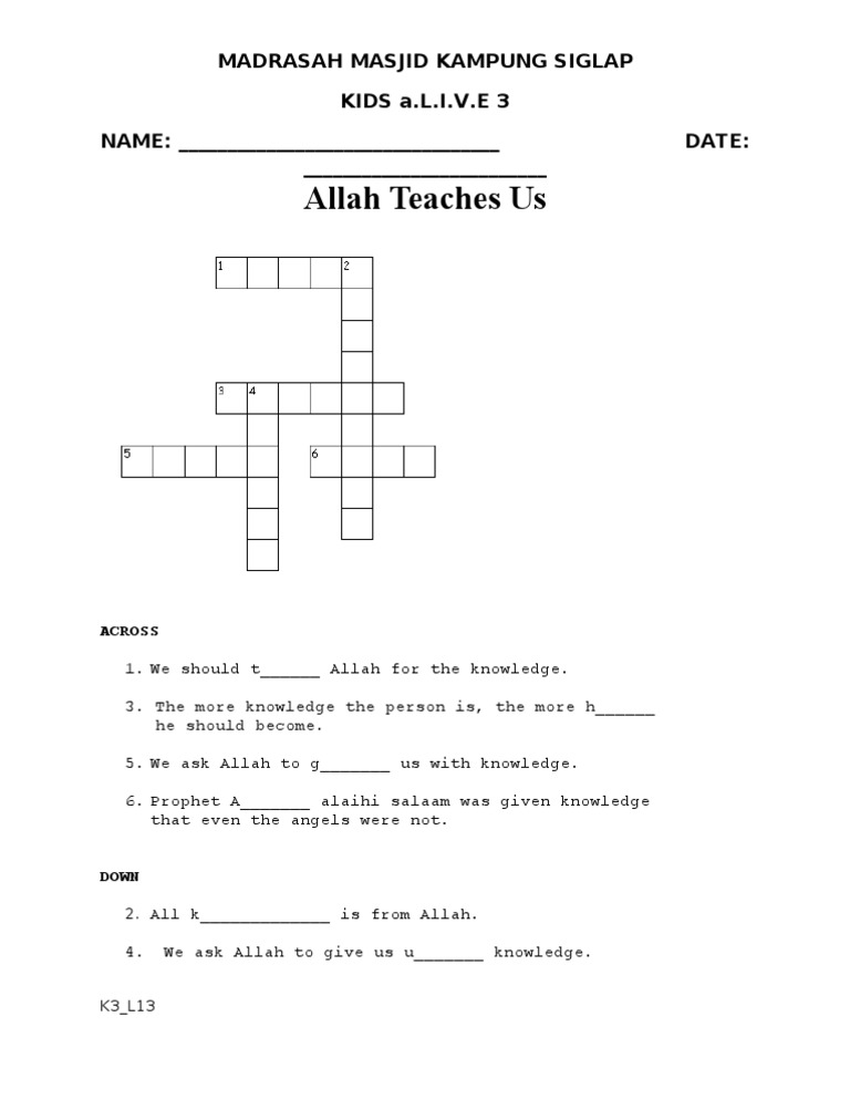 Kids' Worksheet on Prophet Muhammad | PDF