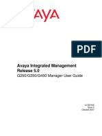 Avaya Integrated Management Release 5.0: G250/G350/G450 Manager User Guide