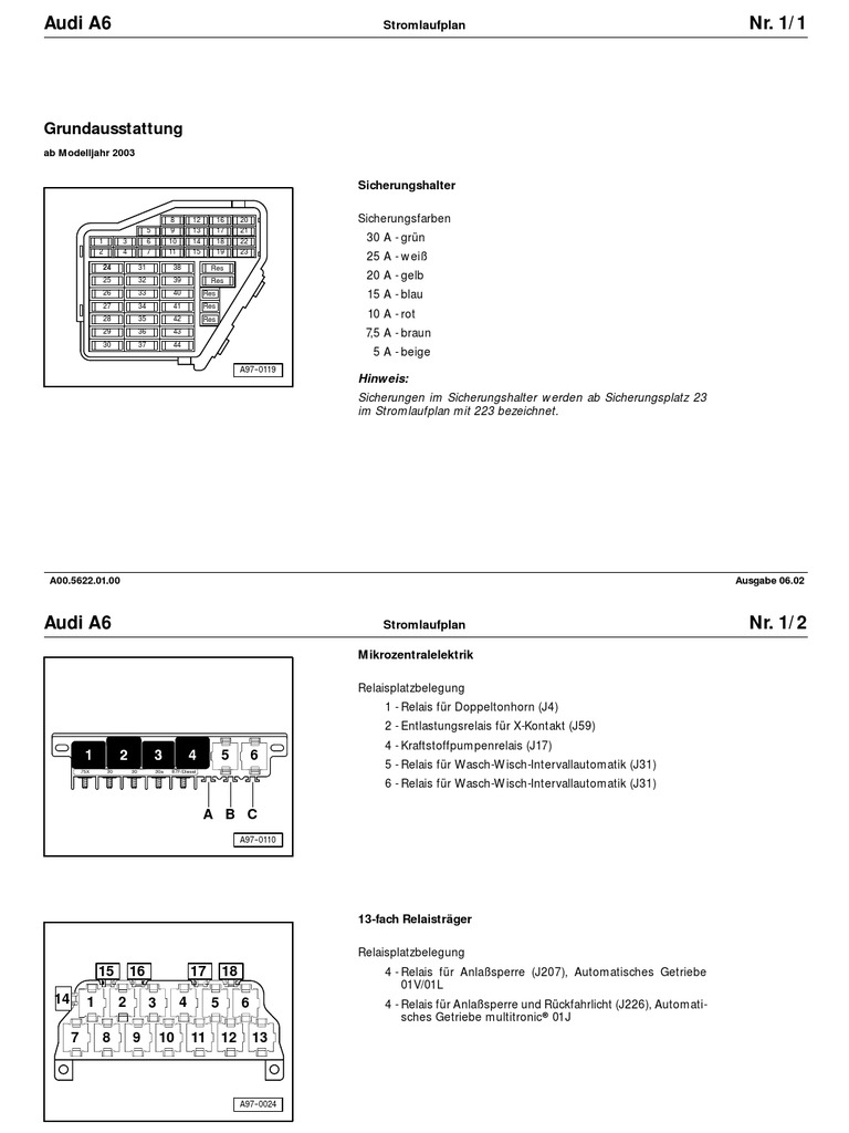 Schaltplan Anhängerkupplung Audi A6 4b