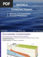 Contaminant Transport