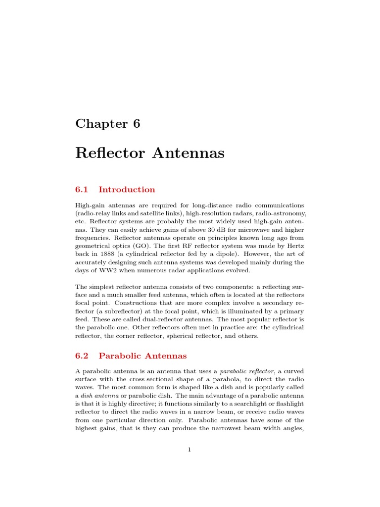 Antenna Analysis And Design Chapter 6 Pdf Antenna Radio
