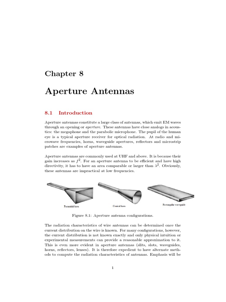 Antenna Analysis and Design Chapter 8 PDF Antenna (Radio