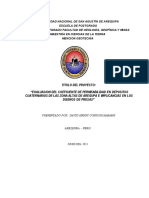 Evaluacion Del Coeficiente de Permeabilidad en Depositos Cuaternarios de Las Zona Altas de Arequpa e Implicancias en Los Diseños de Presas