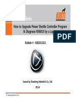 Service Bulletin: How To Upgrade Power Shuttle Controller Program & Diagnose RX6010 by A Laptop