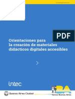 Orientaciones para La Creación de Materiales Didácticos Digitales Accesibles