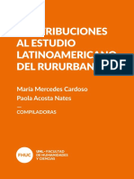 2020 Contribuciones Al Estudio Del Rururbano