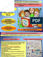Actividad 9a 2do Identificamos Elementos y Estructura Del Cuento PDF