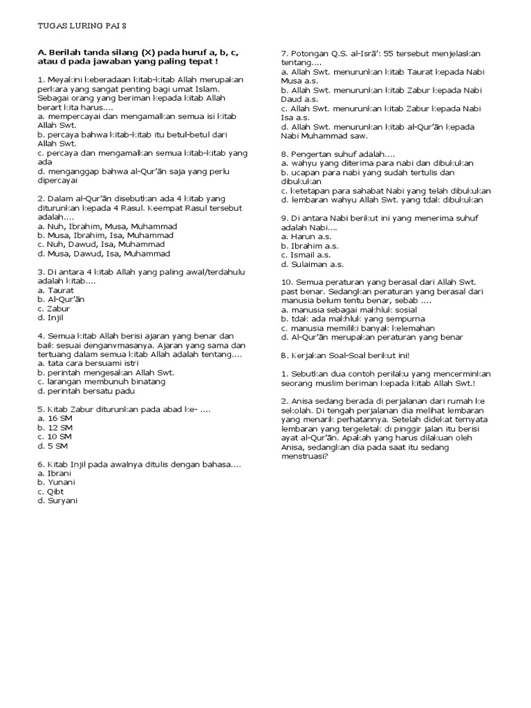 Tugas Luring Pai 8 Pdf