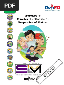Science 4 Q1 Module 1 Properties of Matter