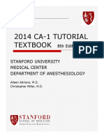 Stanford Anesthesia - CA1 Tutorial Book
