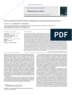 Does Somatosensory Loss Induce Adaptation of The Gait Initiation Process?