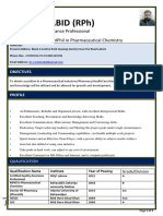 Waseem Abid (RPH) : Certified Quality Assurance Professional Doctor of Pharmacy, Mphil in Pharmaceutical Chemistry