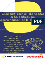 ¡Garantizar El Derecho A La Salud, Es Garantizar El Bienestar! GLV