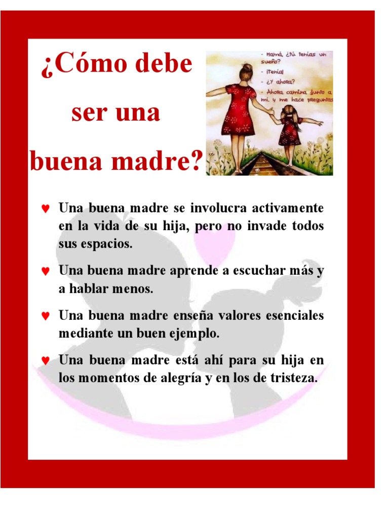 Consejos Para Una Buena Madre – ¿Cómo mejorar la relación con mis ...