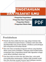 Filsafat, Filsafat Ilmu Dan Ilmu Pengetahuan