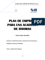 LÓPEZ - Plan de Empresa para una academia de idiomas