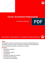 Unidad Repaso - Economia Empresarial Semana 15 Preguntas