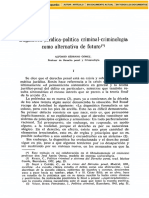 Lectura 2. Dogmática Jurídica, Política Criminal y Criminología Como Alternativa de Futuro