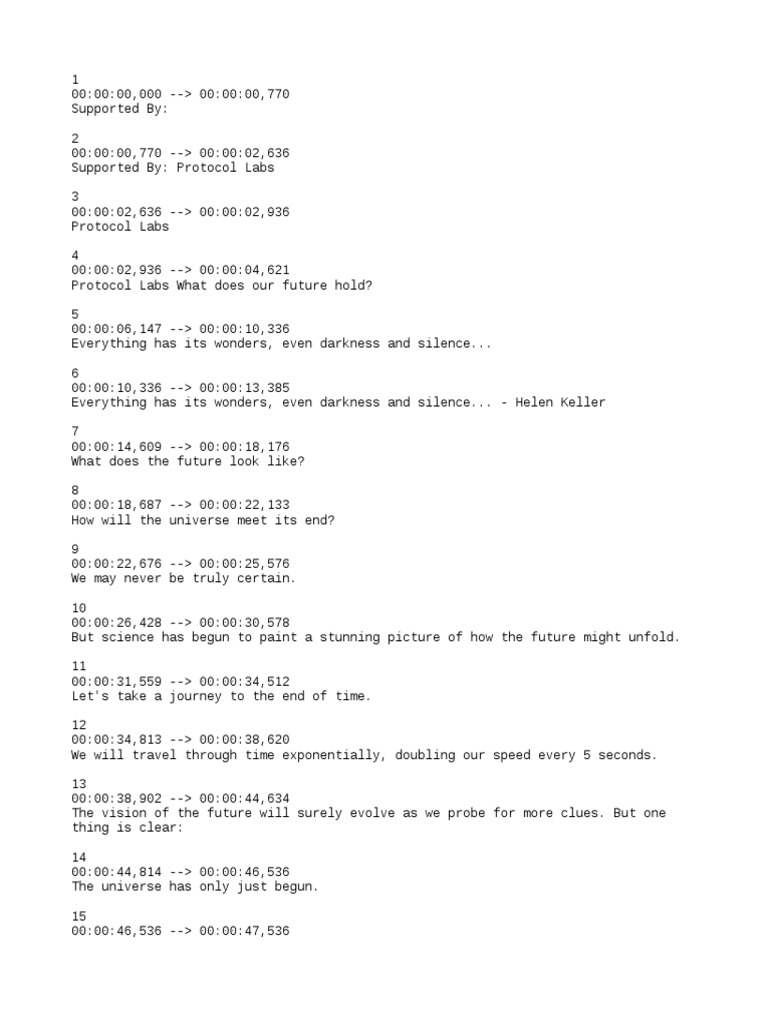 Timelapse Of The Future A Journey To The End Of Time 4k Inglés