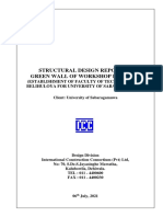 4 Green Wall Support Frame Design Report of Workshop Building