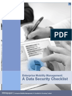 Enterprise Mobility Management Data Security Checklist PDF 4 W 1068