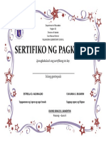 Certificate of Participation