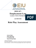 HRM 427-Role Play Assessment