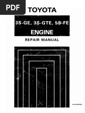 3sge 3sgte 5sfe Engine Repair Manual | PDF