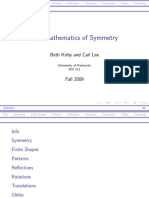 The Mathematics of Symmetry: Beth Kirby and Carl Lee