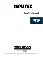 Rocktron Replifex User Manual