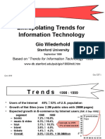 Extrapolating Trends For Information Technology: Gio Wiederhold