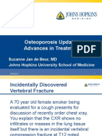 Osteoporosis Update: Advances in Treatment: Suzanne Jan de Beur, MD Johns Hopkins University School of Medicine