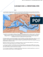 Histoire Géologique de La Méditerranée