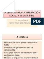 La Lengua para La Interacción Social y El