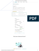 Advanced Excel Training - Learn Excel Online - Internshala Trainings