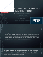 Ejemplo Practico Del Metodo de La Memoria Interna