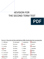 Revision For Second Term Test
