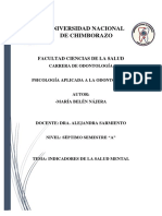 MARÍA BELÉN NÁJERA-7A-Mapa Conceptual sobre los INDICADORES DE LA SALUD MENTAL