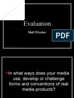 Evaluation - Media