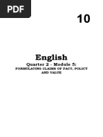 English: Quarter 2 - Module 5