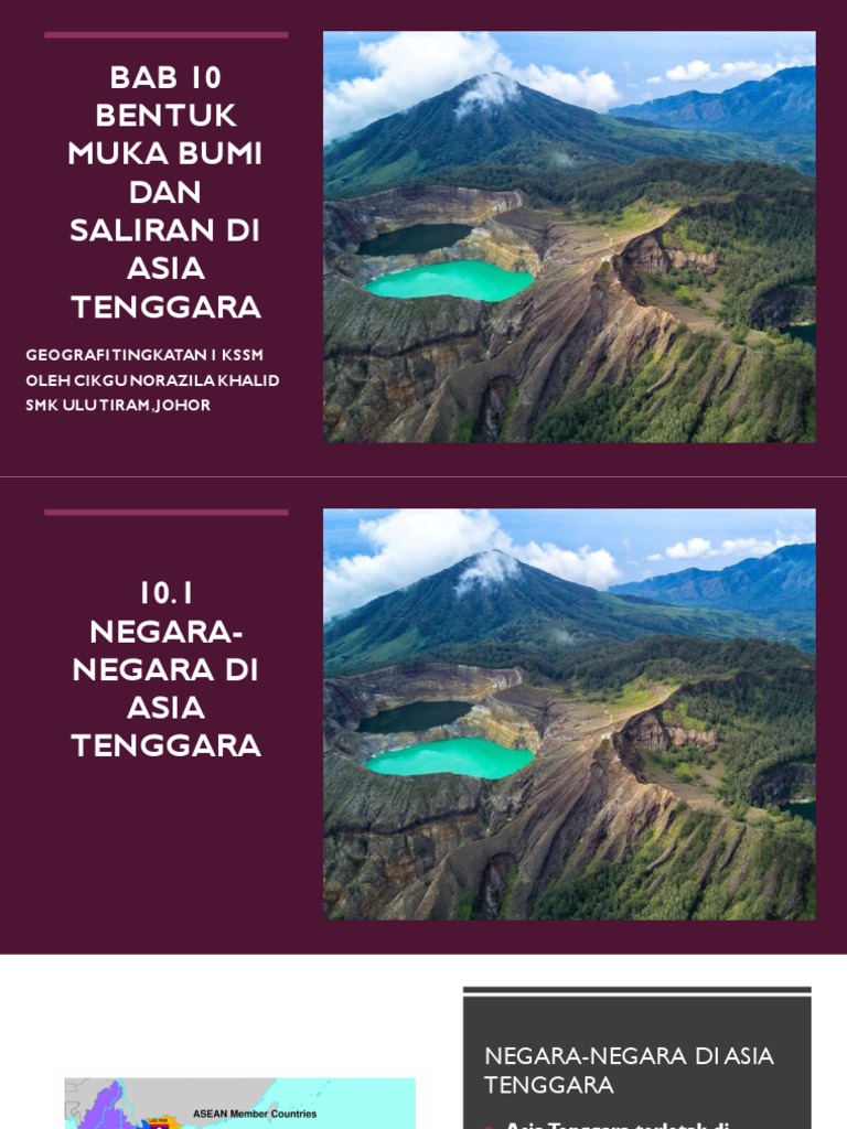 Geo T1 Kssm Bab 10 Bentuk Muka Bumi Dan Saliran Di Asia Tenggara Pdf