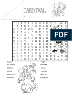 Carnival Wordsearch