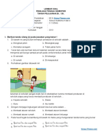 Soal & Jawaban PTS Kelas 2 (Tema 6 Subtema 3 & 4)