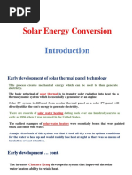 Solar Energy Conversion