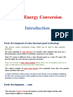 Solar Energy Conversion