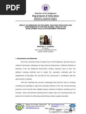 Impact of Webinars on Teacher