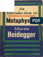 M.heidegger - ''An Intoduction To Metaphysics'' (Mannheim)