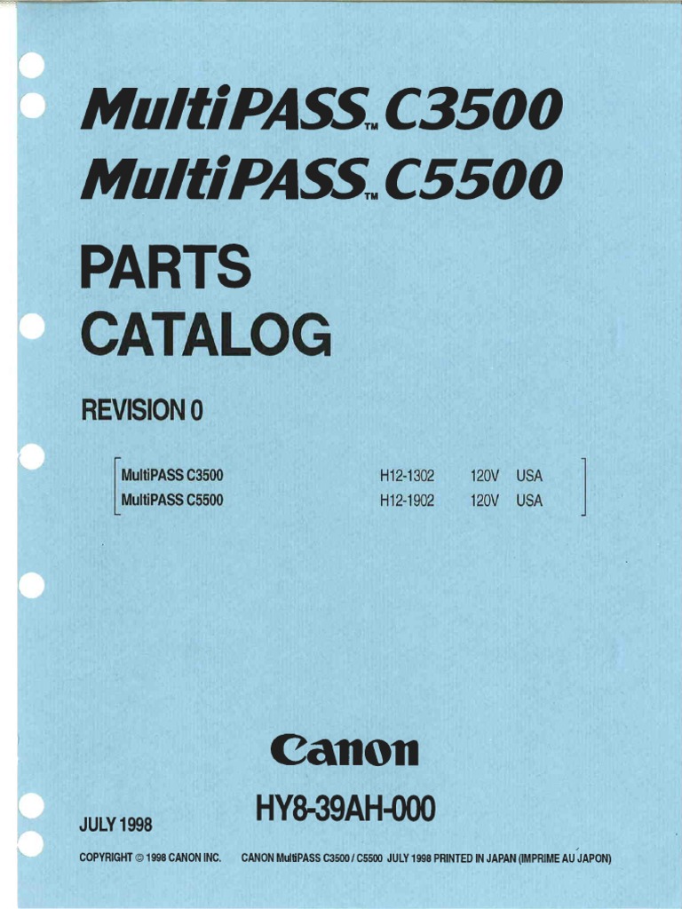 MultiPASS C3500 5500 | PDF | Technology & Engineering